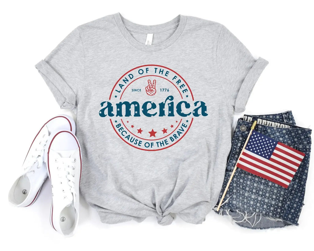 America - Land of the Free Home of the Brave T-Shirt