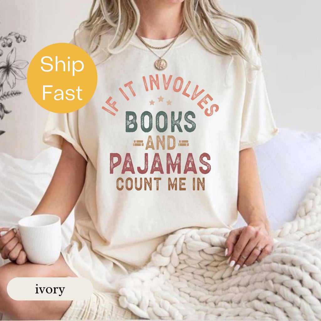 Book Lover Pajama Tee, Cozy Reading Gift Top