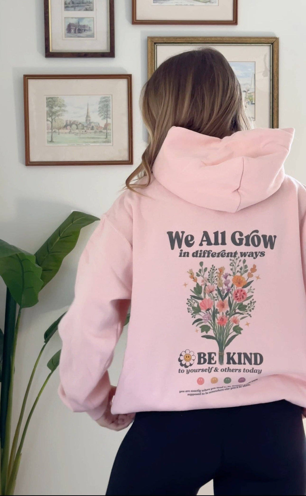We All Grow in Different Ways Blush Hoodie