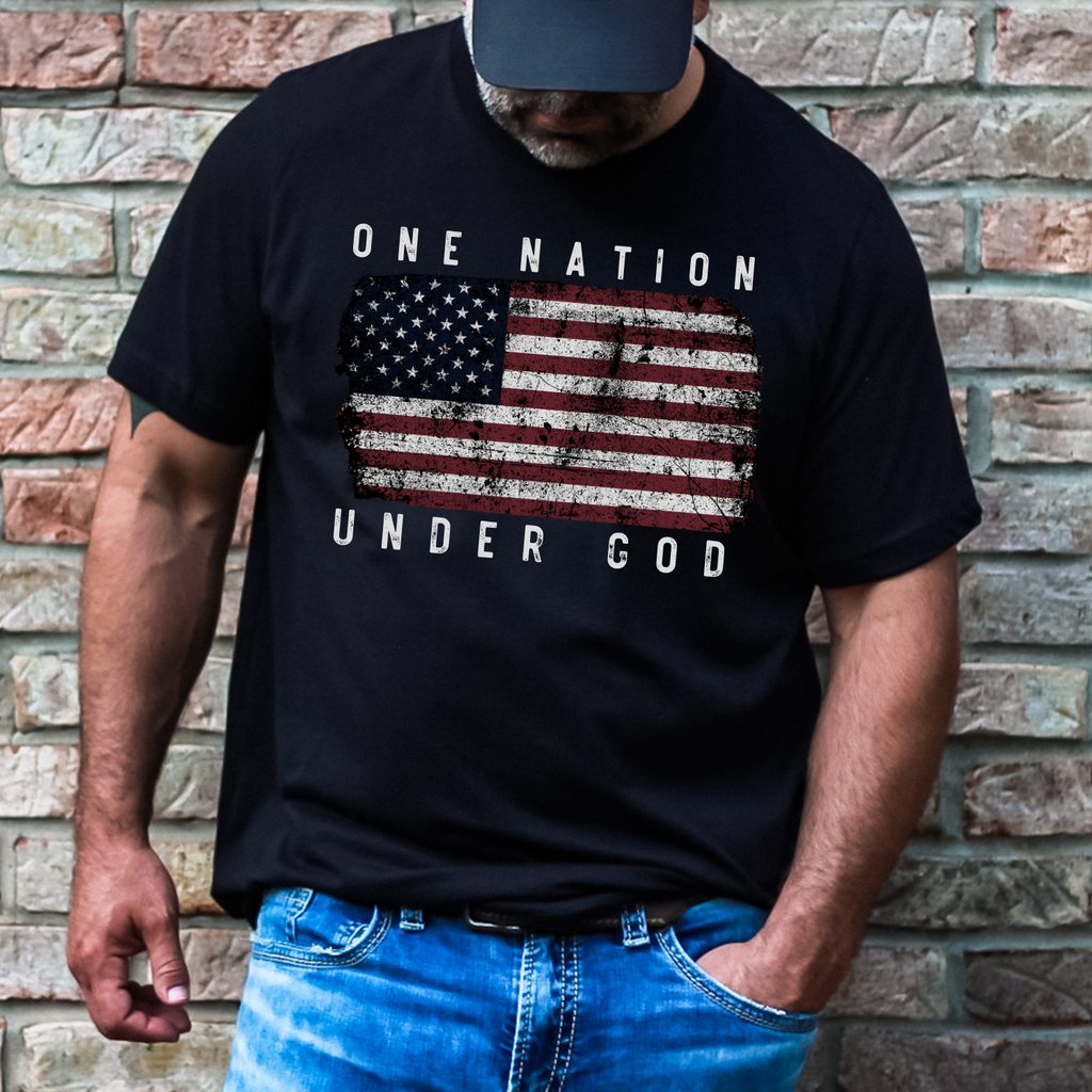 One Nation Under God Men's T-Shirt Father's Day Gifts