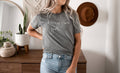 Small Town Girl Grey Western Everyday Graphic Tee