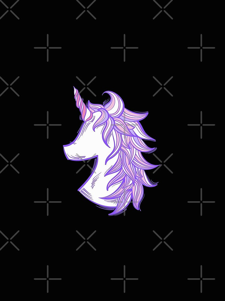stylish purple unicorn by cpilustra7-