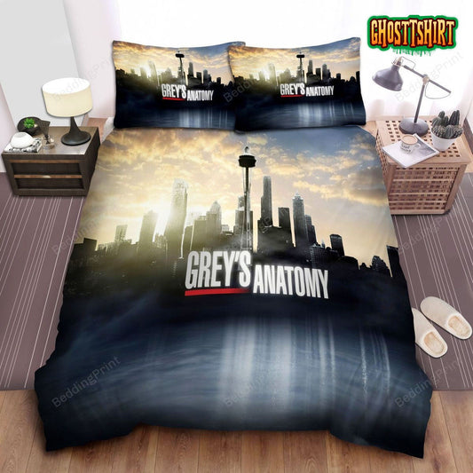 Grey's Anatomy, Buildings Bed Sheets Duvet Cover Bedding Set