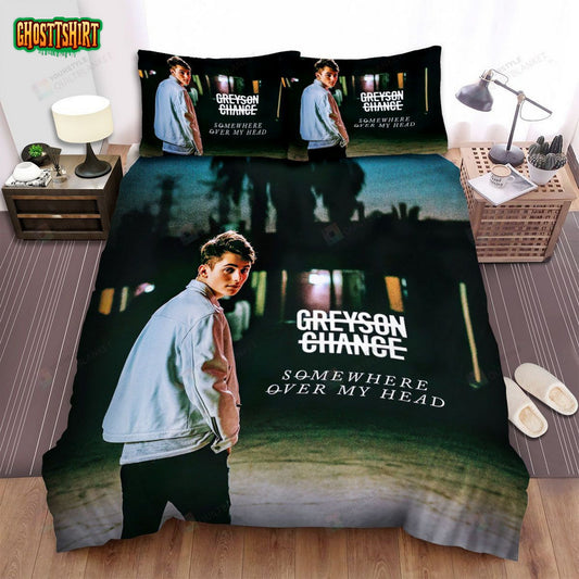 Greyson Chance Album Somewhere Over My Head Bed Sheets Spread Comforter Duvet Cover Bedding Set
