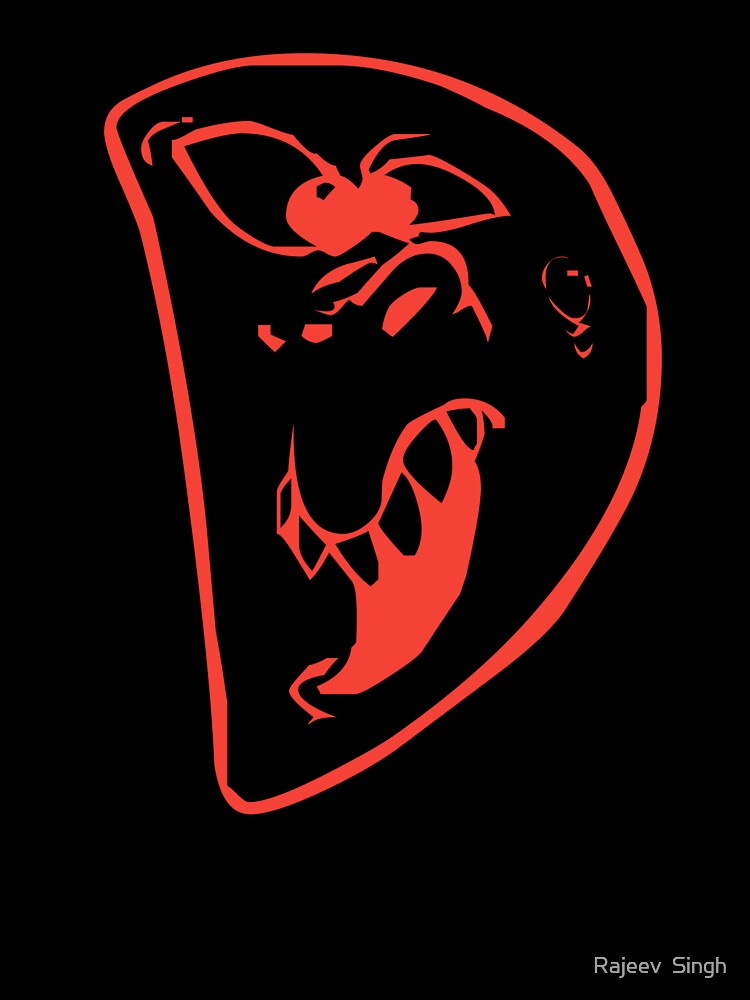 Scary Initial Monogram D by Rajeev  Singh