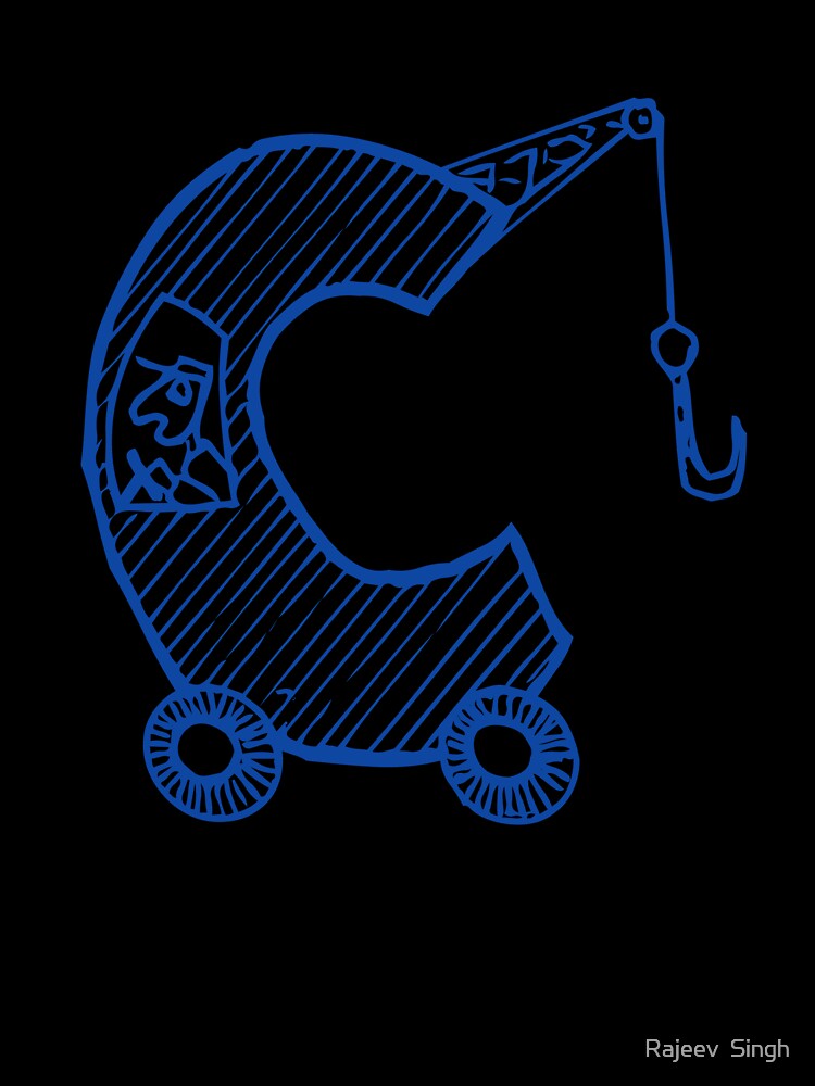 Moving letter Initial Monogram C by Rajeev  Singh