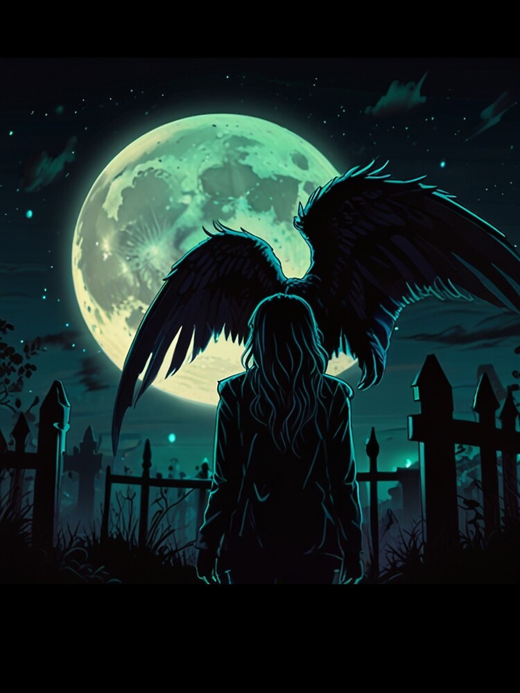 Dark Street Art Urban Gothic Print | Anime Cyberpunk Artwork by Joy-boy-op