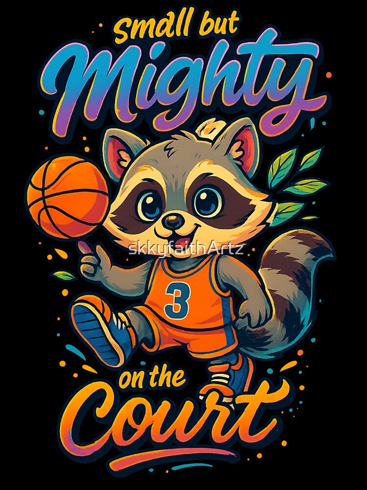 Small but Mighty on the Court | Basketball Crewneck by skkyfaithArtz