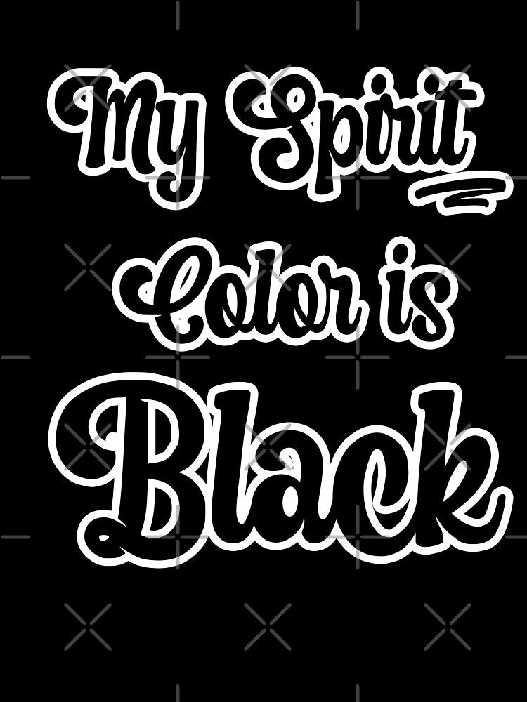 My Spirit Color is Black - Cool plain color spirit colours designed by ozcushions by ozcushions