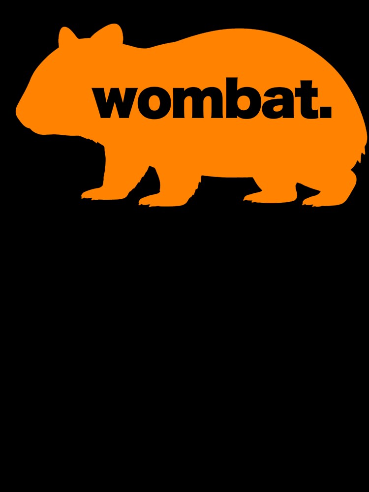Orange Wombat Silhouette by pUNKnown