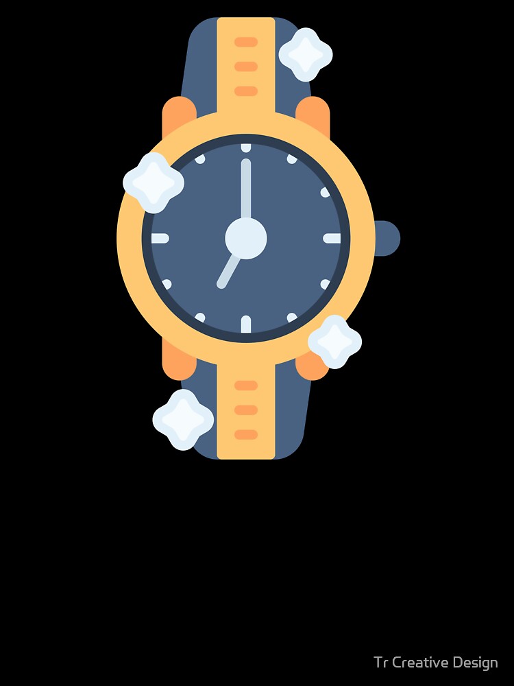 Classic Wrist Watch - Timepiece Sticker for Punctuality & Style by Tr Creative Design