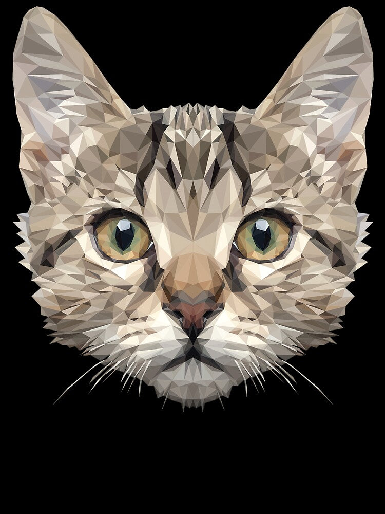 Cat Head Polygon 2 by Fairyjam