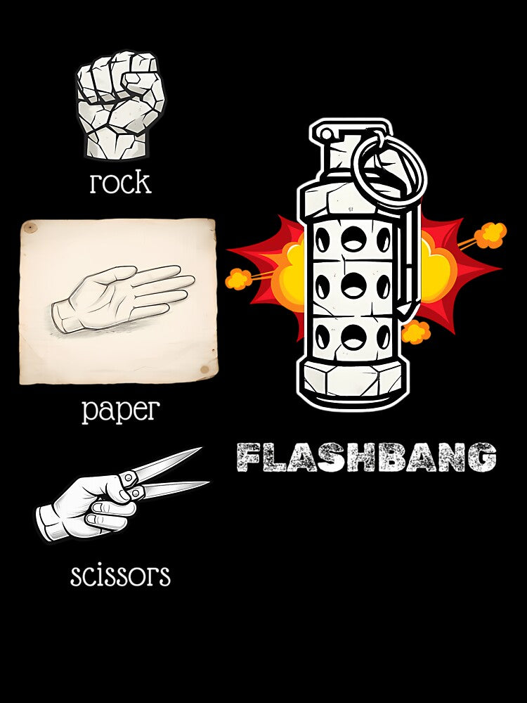 Rock Paper Scissors Flashbang by Ognjen Baskalovic