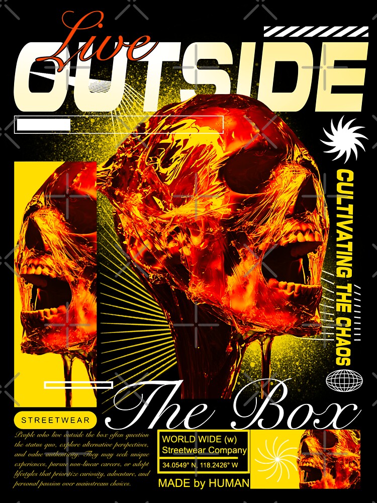 Live Outside The Box Cultivating Chaos Skull by LunaPixelStudio