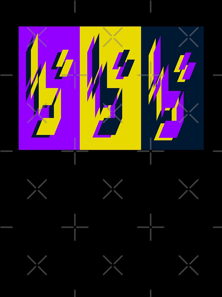 bbb (Purple, Yellow, Black) by LowResDesigns