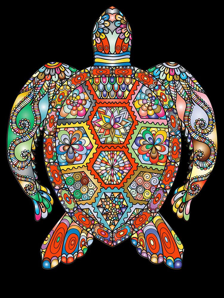 Turtle Multi Colour by Fairyjam