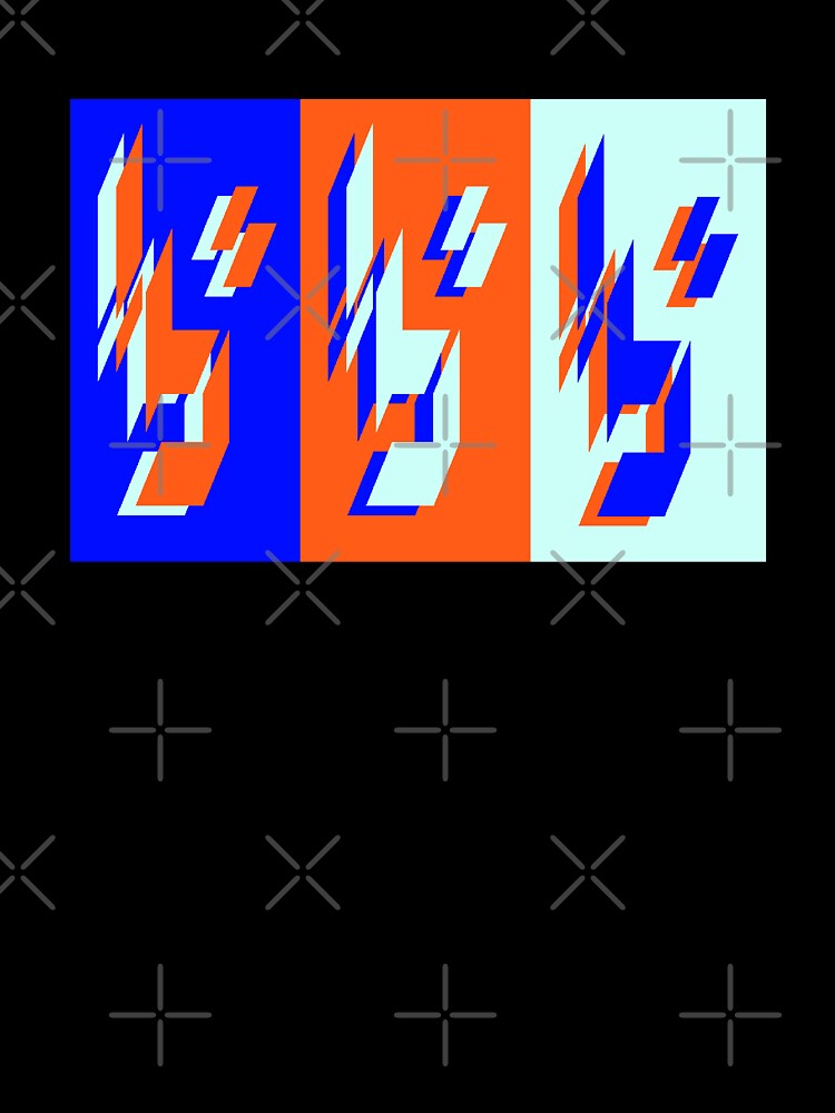 bbb (Blue, Orange, White) by LowResDesigns