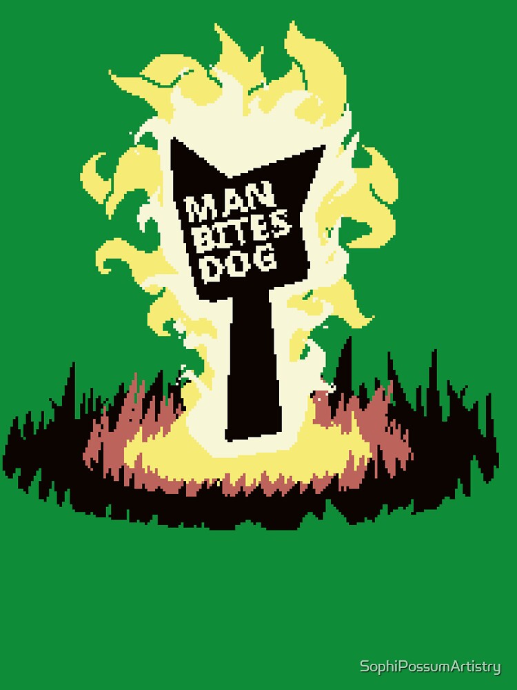 Femtanyl Burning Man Bites Dog by SophiPossumArtistry