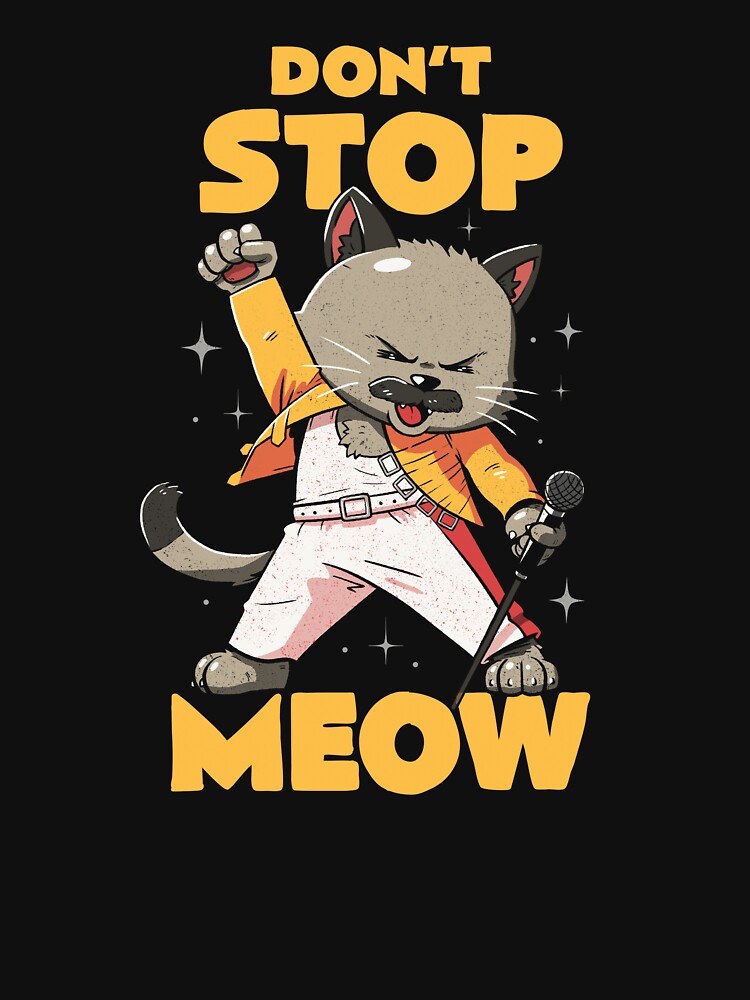 Don't Stop Meow - Funny Cat Rock Band Gift by koalateess