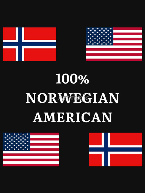 100% Norwegian American by Artmugic