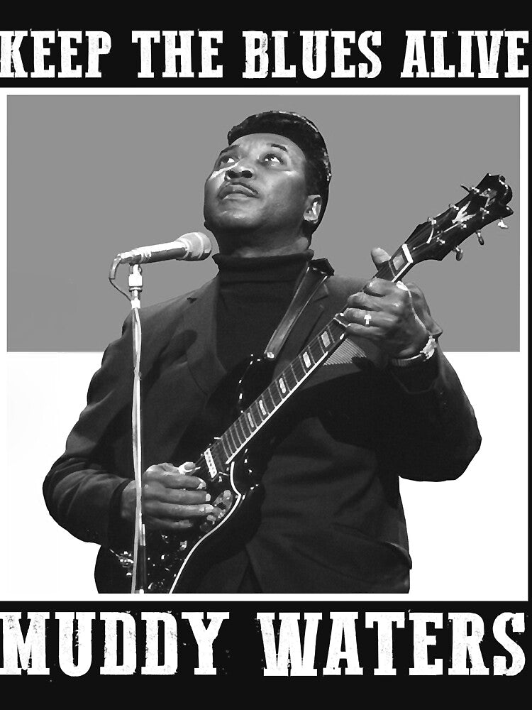 Retro Keep The Blues Alive Muddy shirt Waters by srobin556