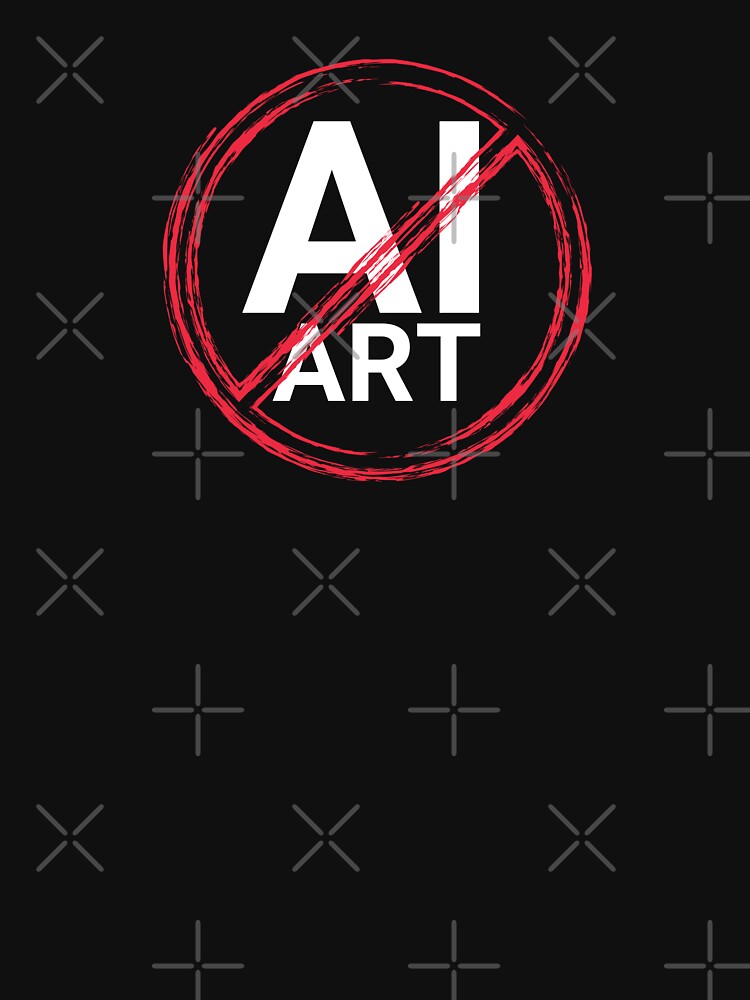 Anti AI ART Quote to Save Real Art by Zentropik