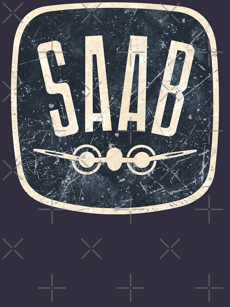 SAAB Car Vintage Retro Logo by Turboscope