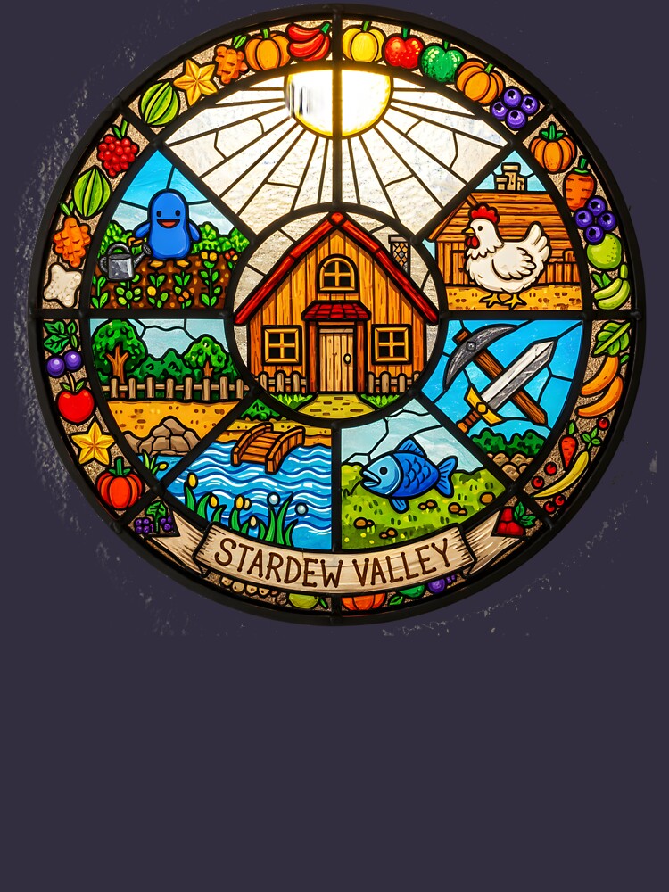 Stardew Valley Stained Glass Art by TorqueAndTone