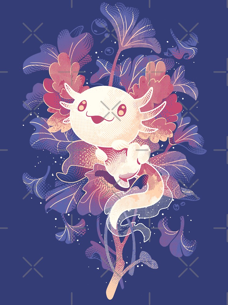 Little Axo - Cute Underwater Salamander by Snouleaf