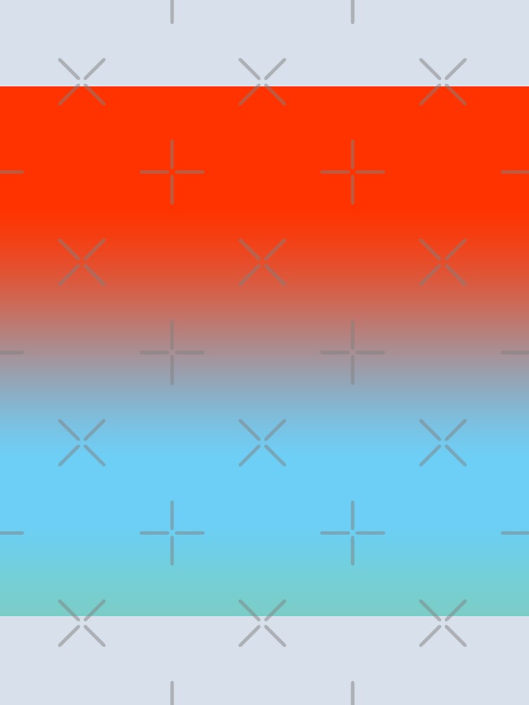 Modern Tones Ombre/Orange Red and Sky Blue by ozcushions