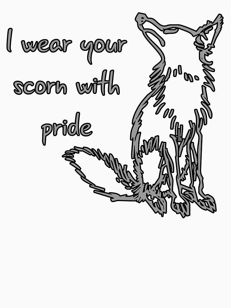 I wear your scorn with pride (canine) by SolidEarthArt