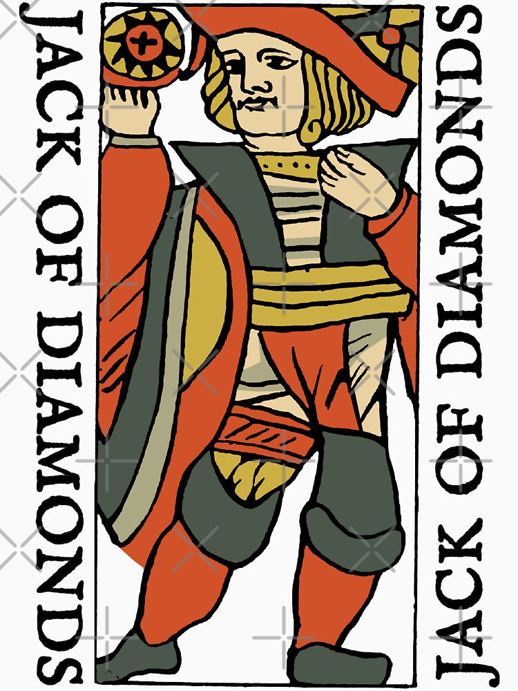 Character of Playing Card Jack of Diamonds by KewaleeTee