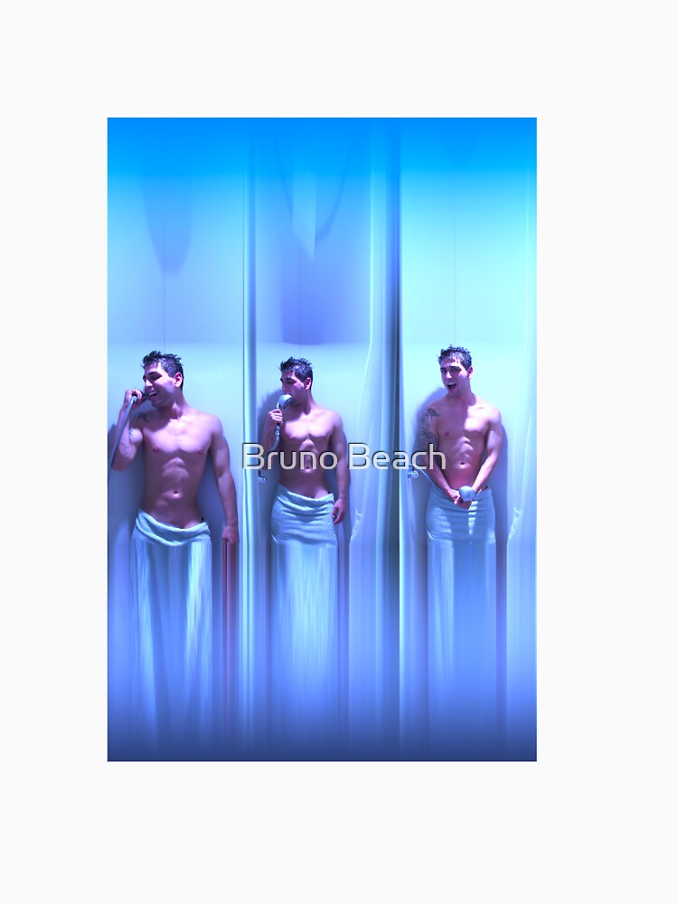 Athletic guy in the shower by Bruno Beach