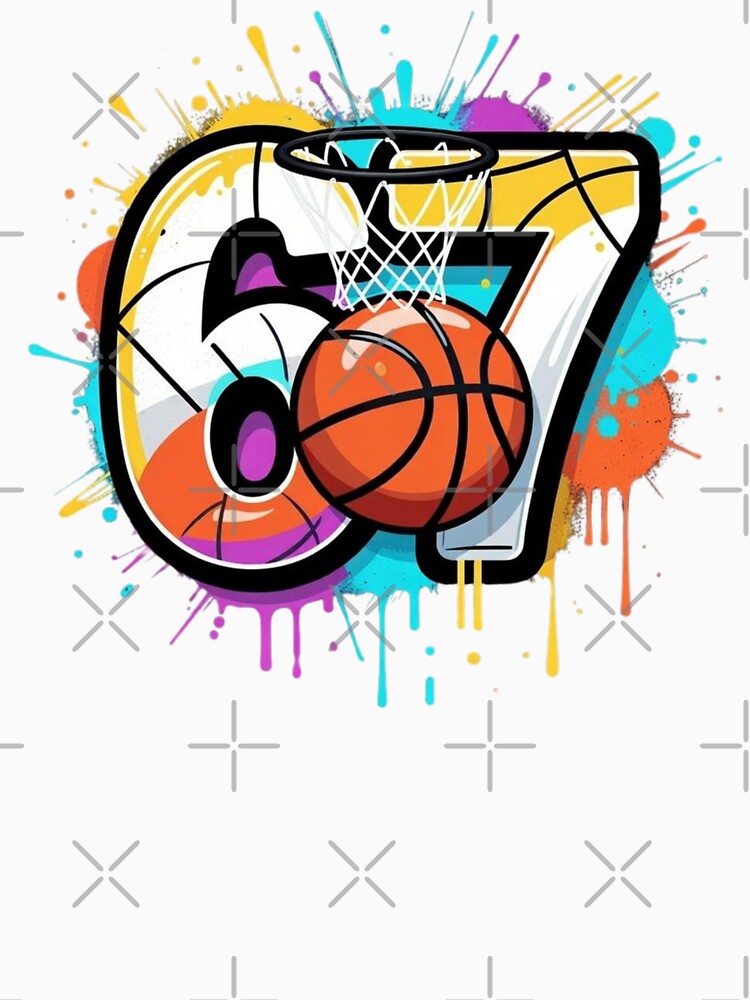 67 Basketball Six Seven 6 7 Meme Funny 67 Basketball by GrumpySableye