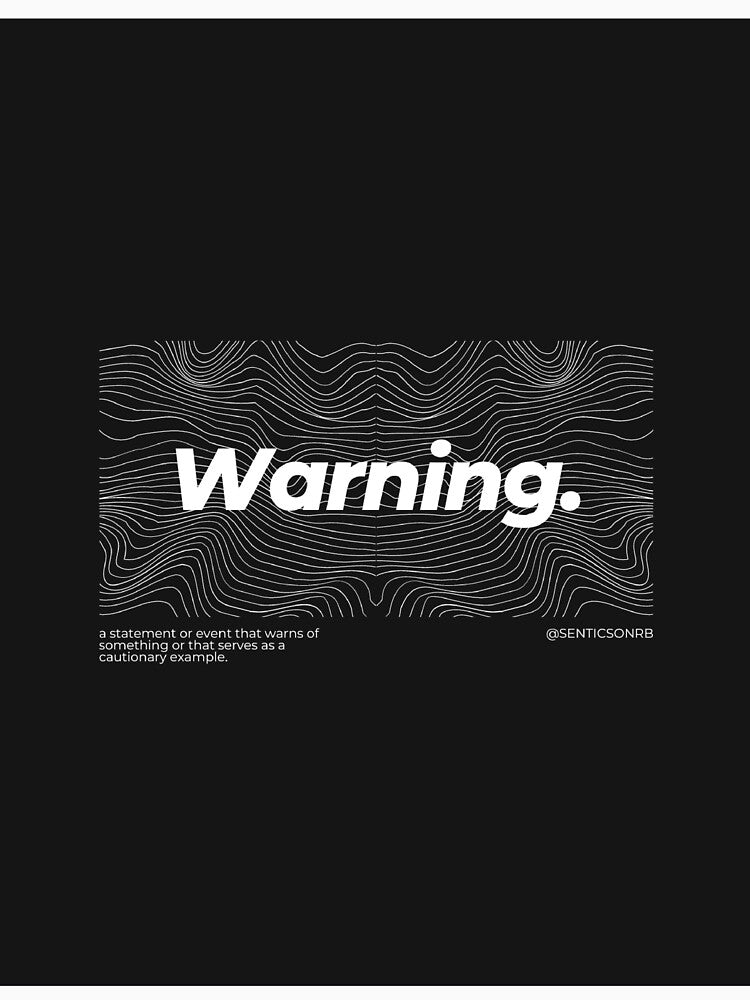 Warning Tech-Wear Aesthetic by Sentics