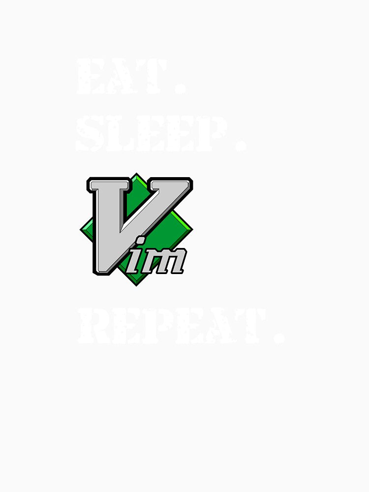 Eat Sleep Vim Repeat Vi IMproved Editor Sweatshirt by Rainwater Merch