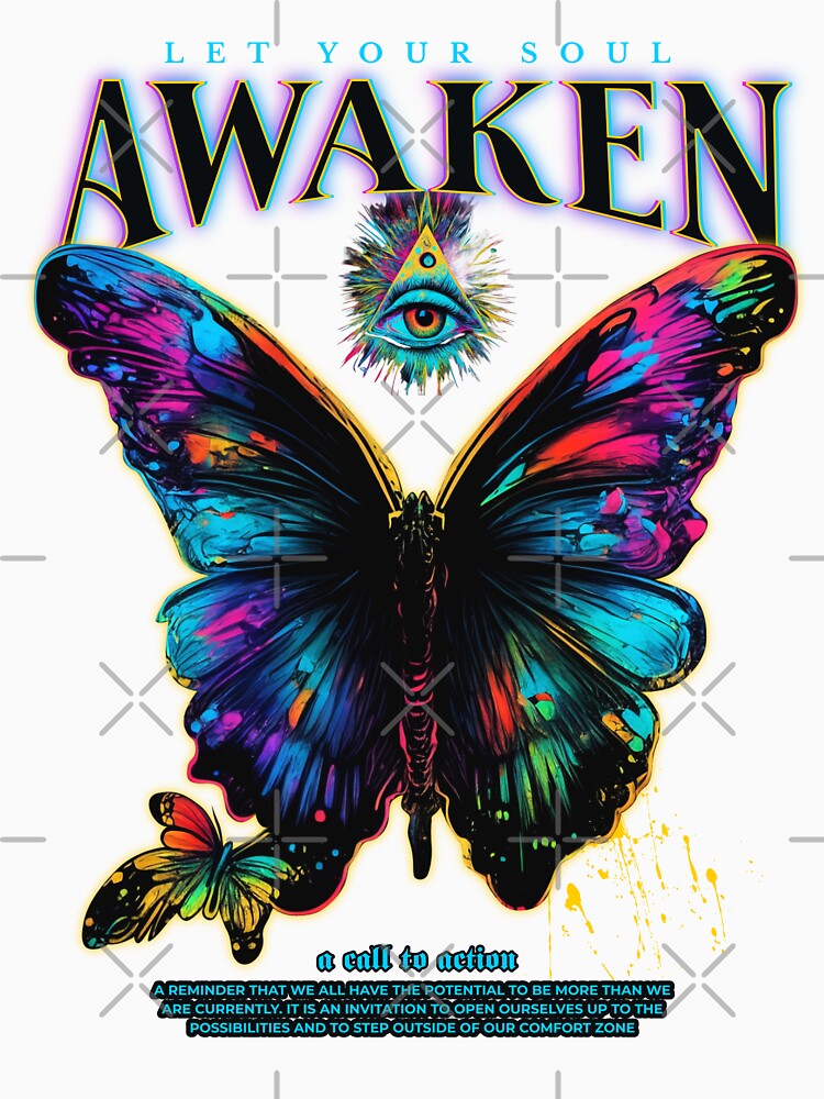 Awaken Butterfly Graphic T-shirt by himx05