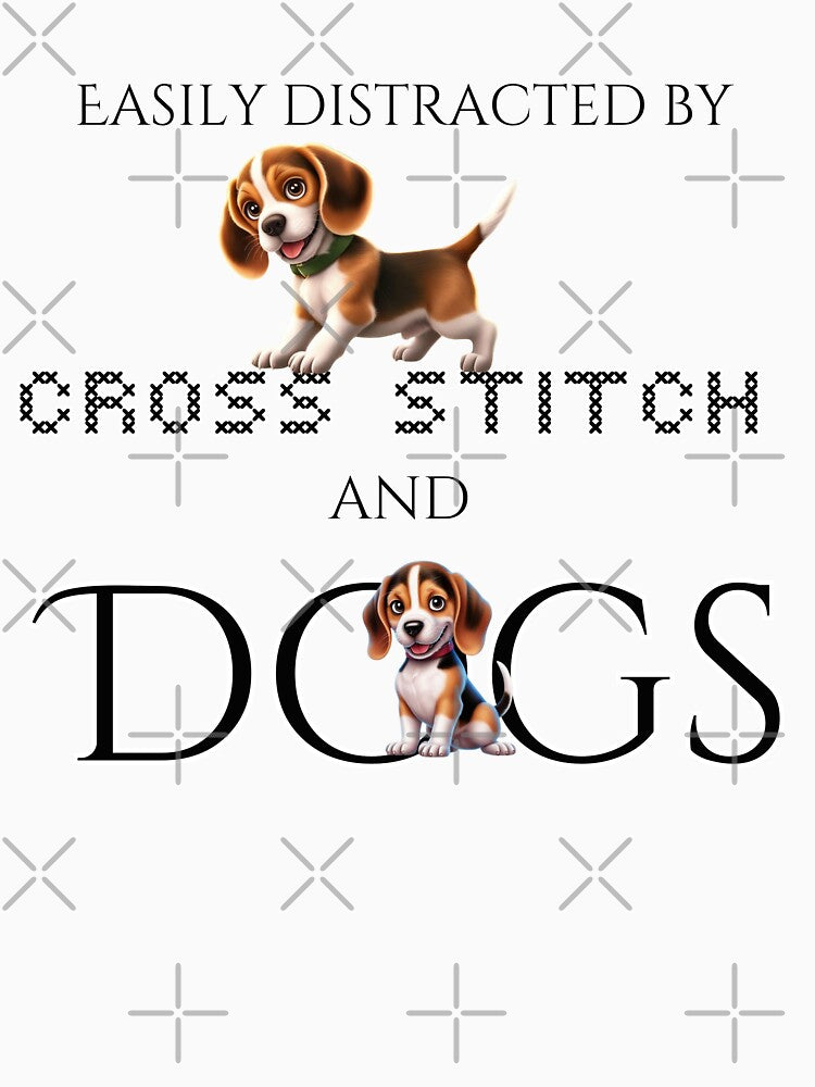 Distracted by cross stitch and dogs by KJGHeadRowdy