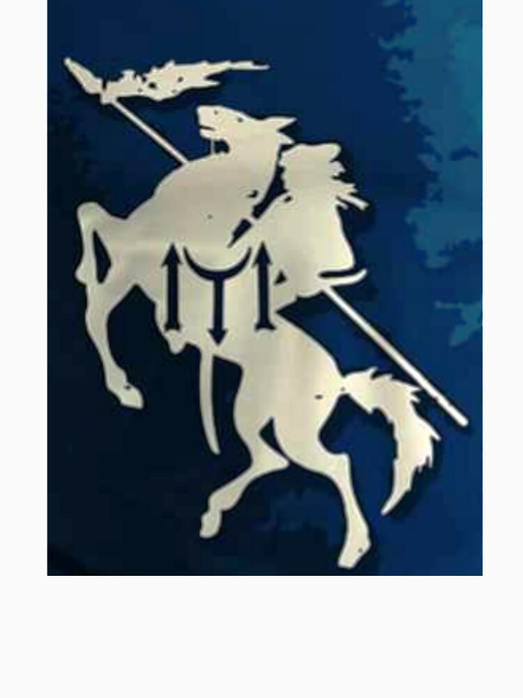 Horse Rider print Cotton T-shirt by storeInsight