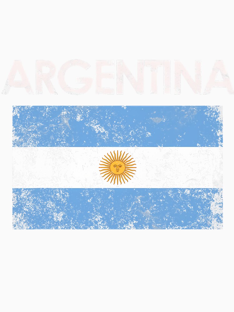 Vintage Argentina Argentinian Flag Pride 	 Short Sleeve by ghrisvclann