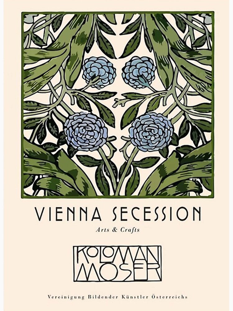 Vienna Secession Flower Market Poster by irishloore