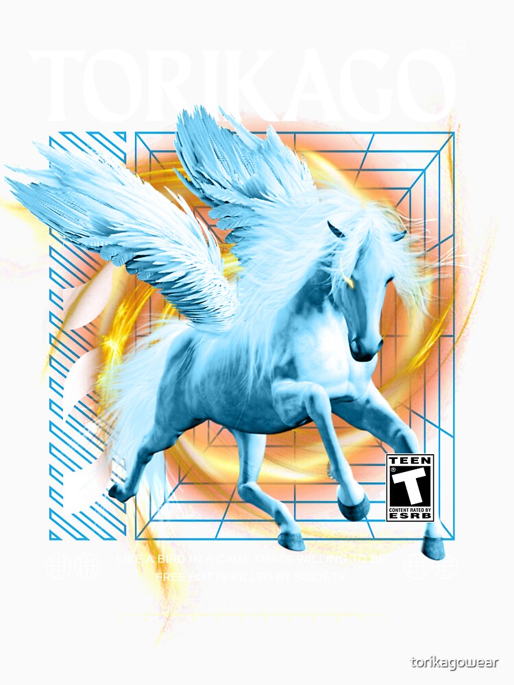 Pegasus Authentic Urban style Design T-shirt by torikagowear