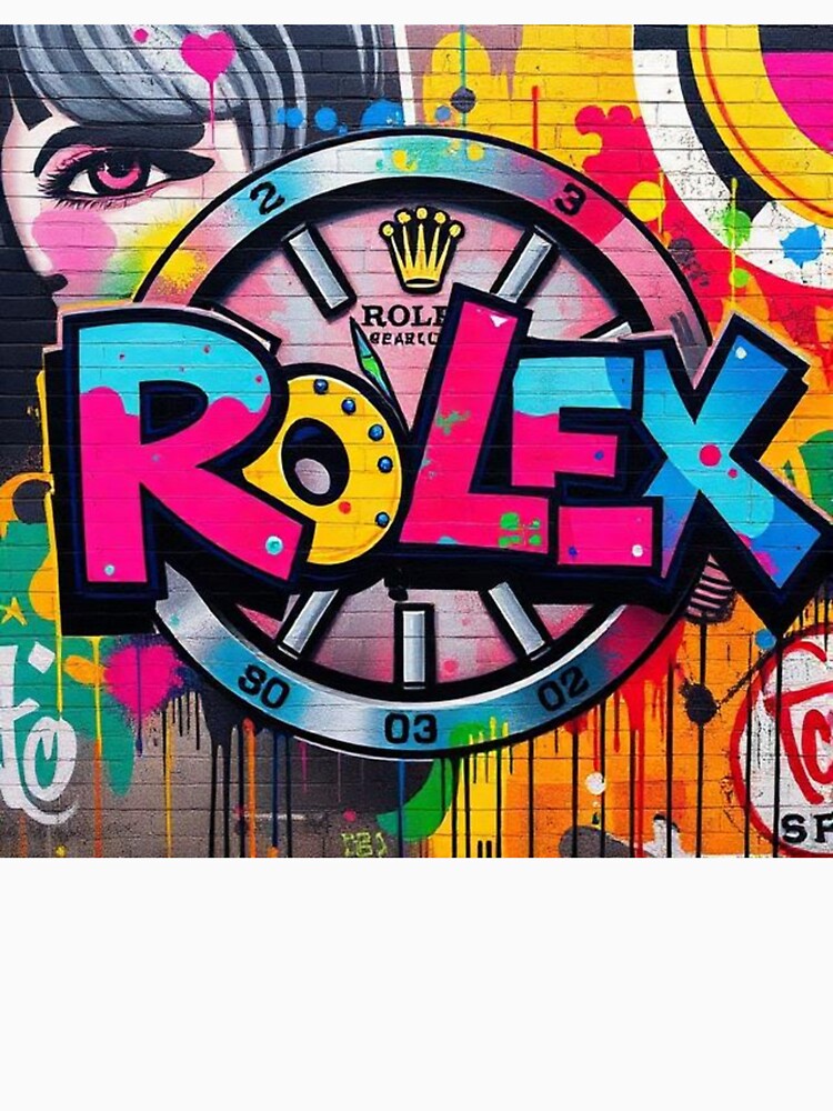 Luxury wall clock with urban graffiti by RAISC