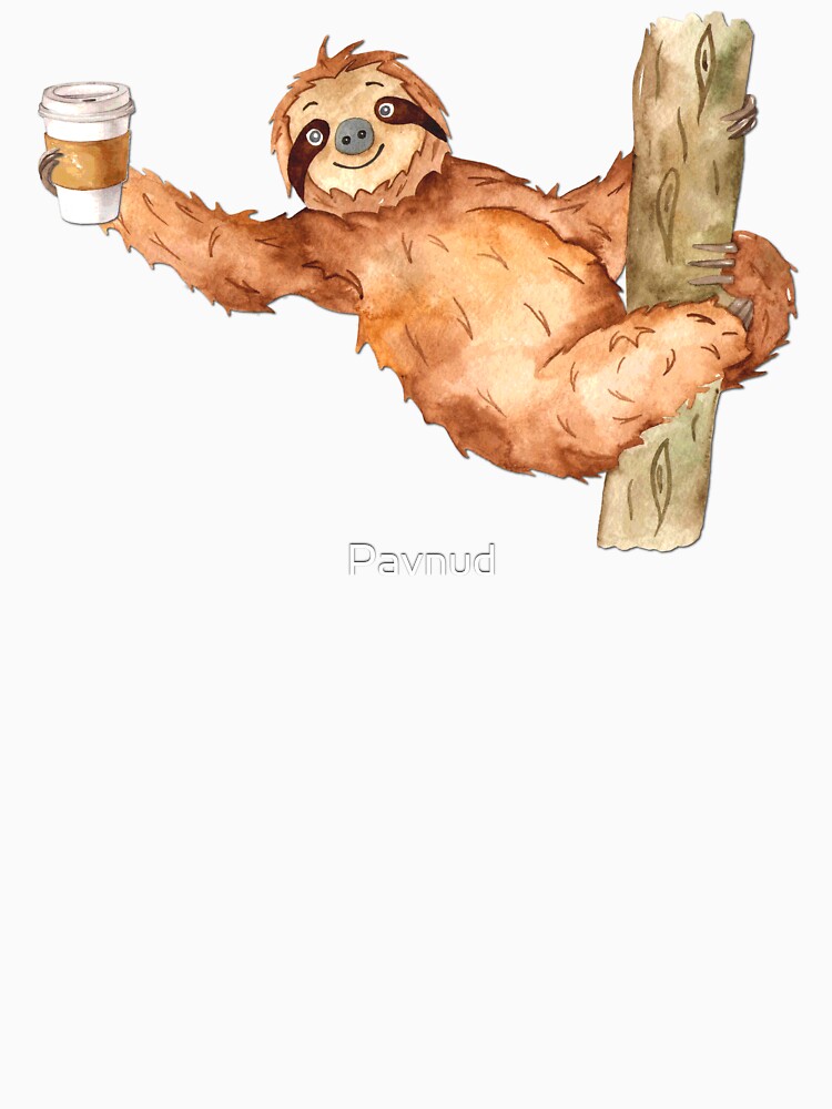 Sloth and Coffee by Pavnud