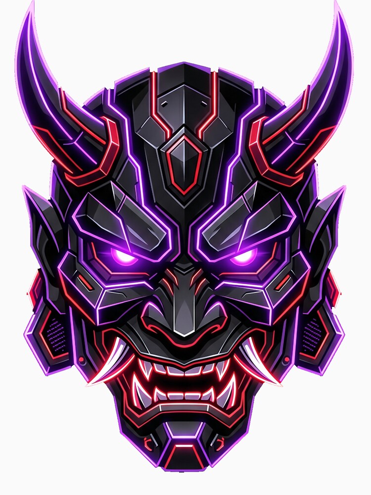 Cyber Oni Mask (Streetwear Style) by Stickersdevelop