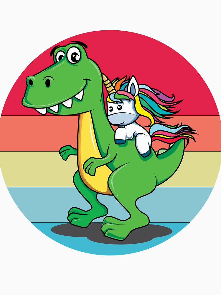 Unicorn t-rex Slim Fit by unique things