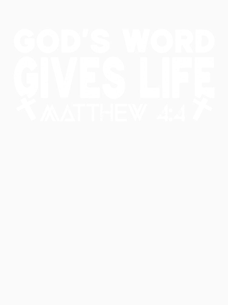God’s Word Gives Life – Matthew 4:4 Inspiration by The Junto Shop
