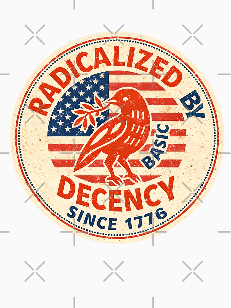 Vintage Floral Radicalized by Basic Decency Feminist Activist by gear-posters
