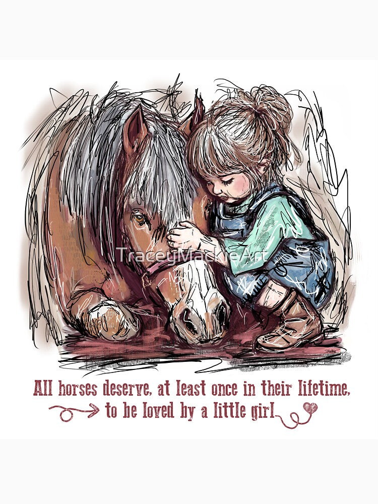 Little Girls and their Horses by TraceyMackieArt