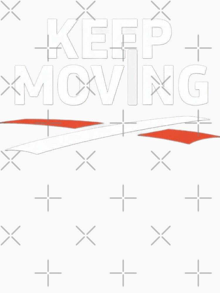 Keep Moving Motivational Typography Design by Artbyhannan